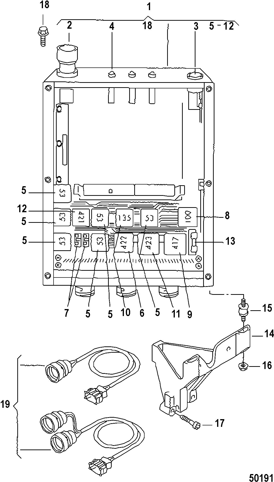 MERCRUISER VW 2.5L ELECTRICAL COMPONENTS, From: Dec. 2004; All 2.5L Models