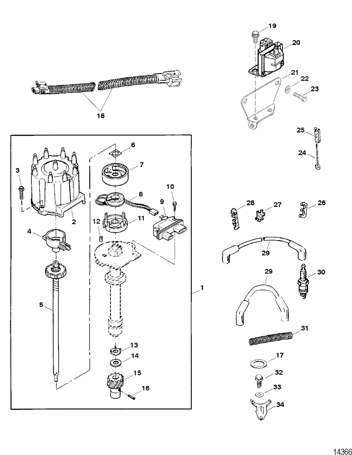 RACE STERNDRIVE SCORPION 377 STERNDRIVE Distributor And Ignition Components