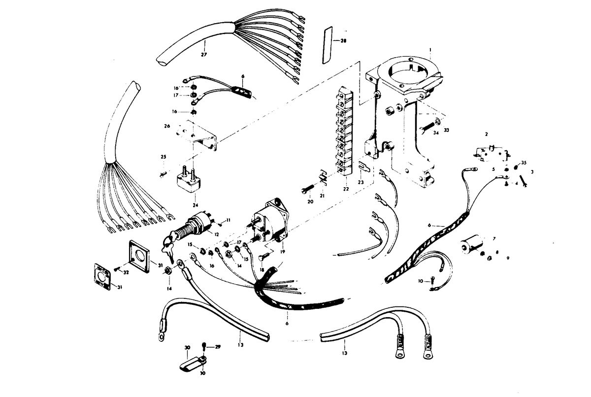 CHRYSLER 25 H.P. ELECTRICAL COMPONENTS
