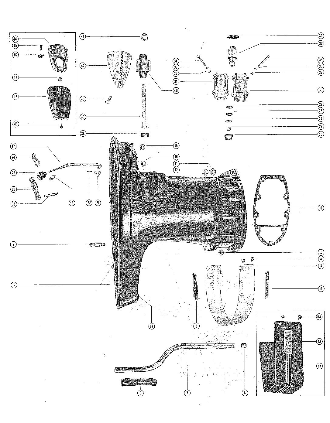 MERCURY MERC 650 DRIVE SHAFT HOUSING ASSEMBLY