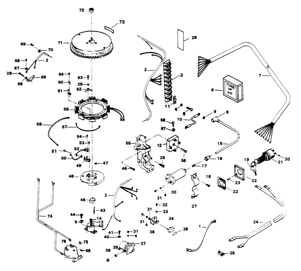 FORCE FORCE 50 H.P. ALTERNATOR AND ELECTRICAL COMPONENTS