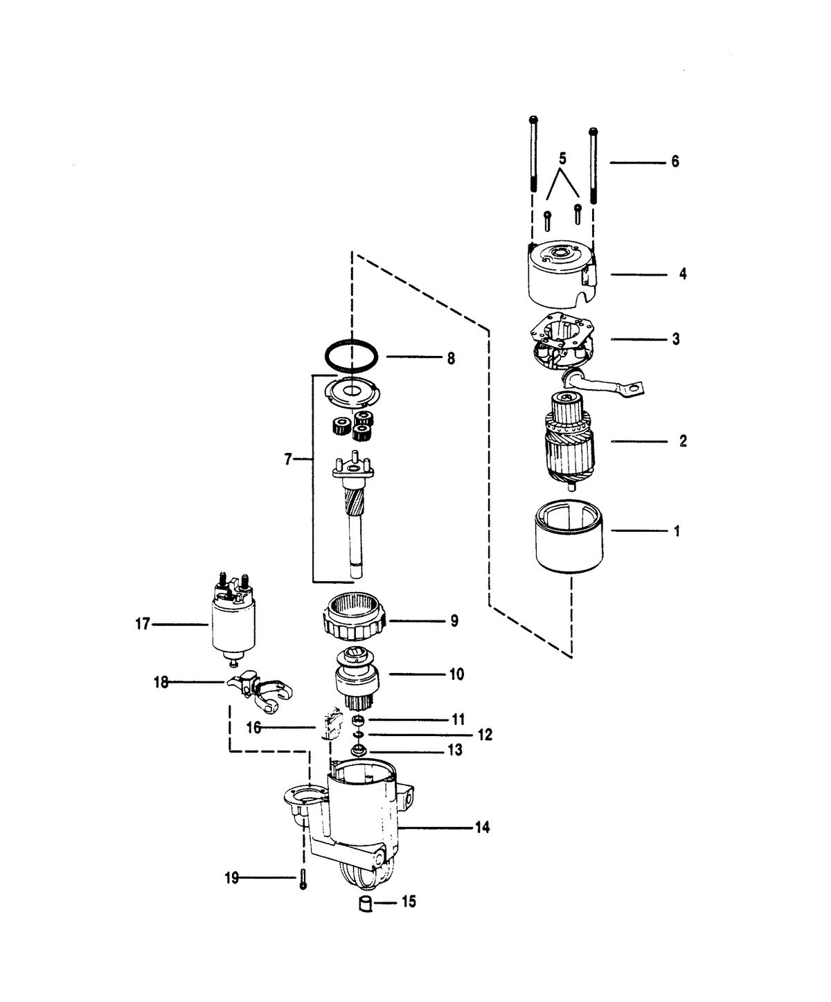 MERCRUISER 350 MAGNUM BRAVO (EFI/MP) STARTER MOTOR