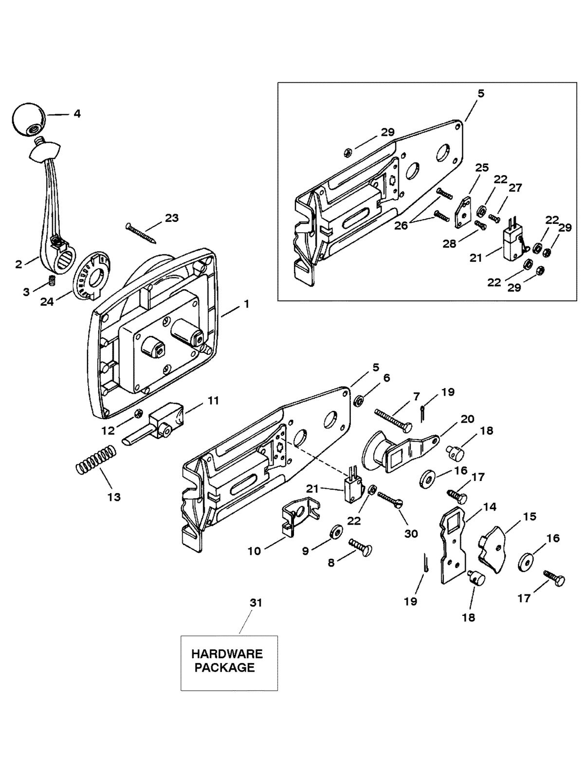 SPORTJET SPORT JET 120 XR REMOTE CONTROL ASSEMBLY (808643 / 808644) (30 SERIES)