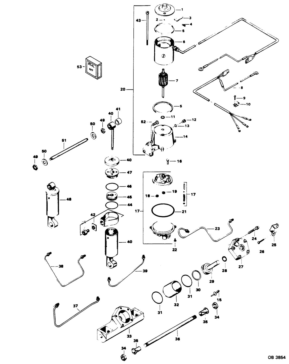 CHRYSLER 115 H.P. POWER TRIM UNIT