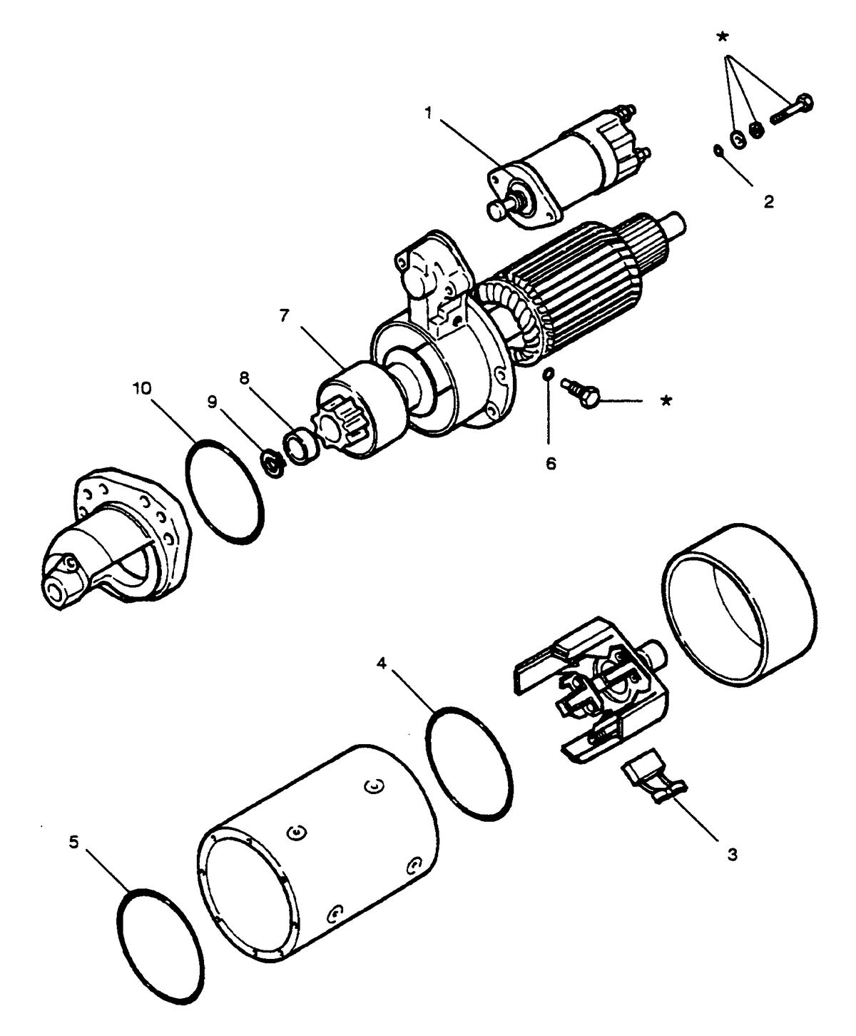 U.S. MARINE US MARINE EH 700TI DIESEL STARTER MOTOR FIGURE 1-A7