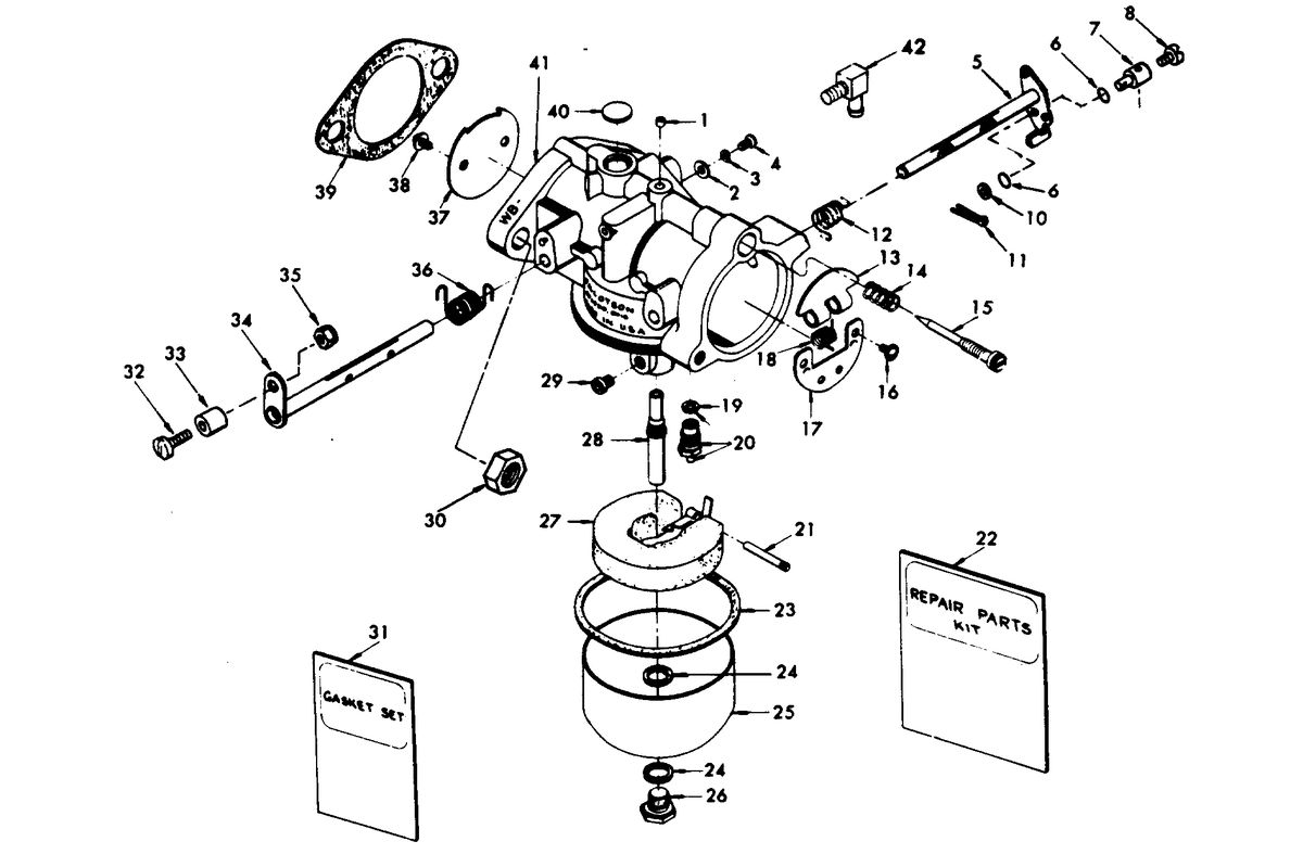 CHRYSLER 35 H.P. CARBURETOR