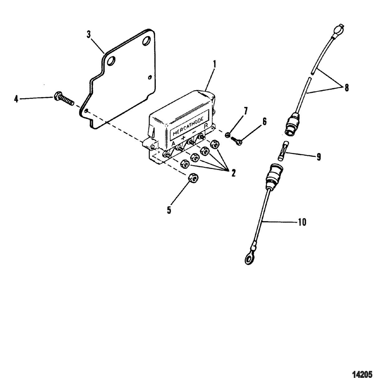 MERCRUISER CUMMINS/MERCRUISER DIESEL 3.0L/150 3.6L/180 Mercathode(Stern Drive)