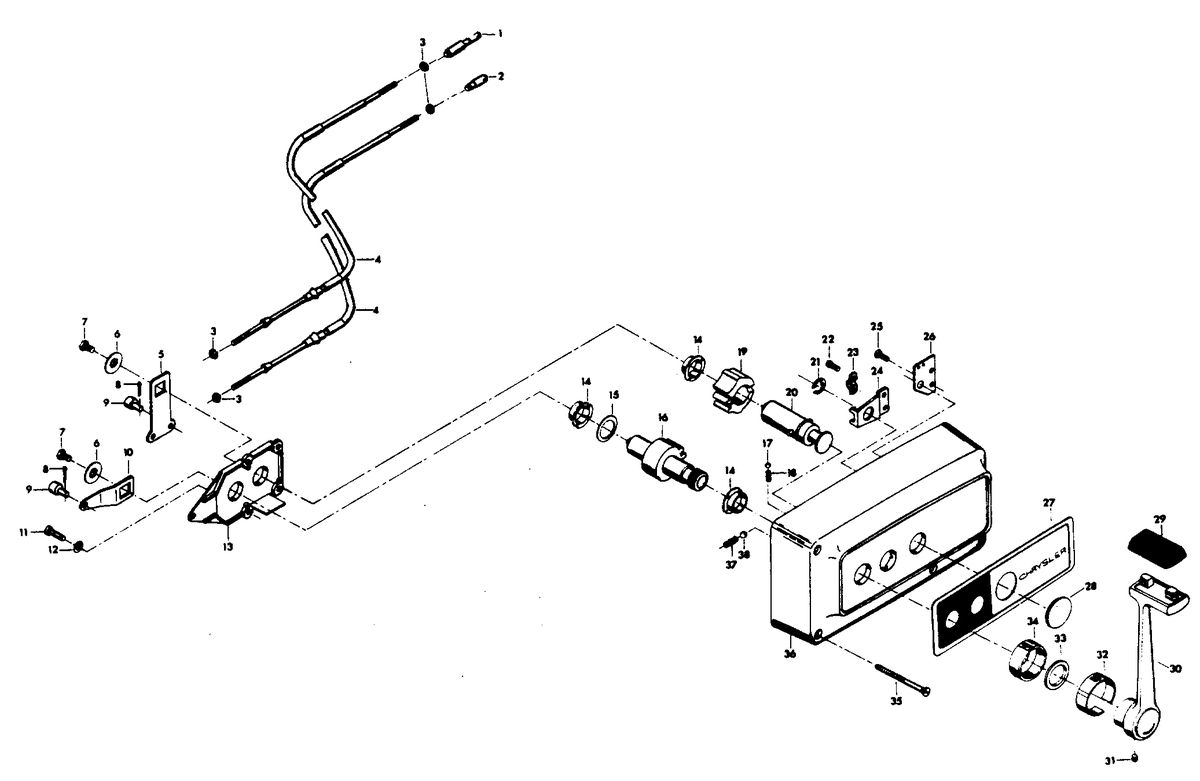 CHRYSLER 45 H.P. REMOTE CONTROL