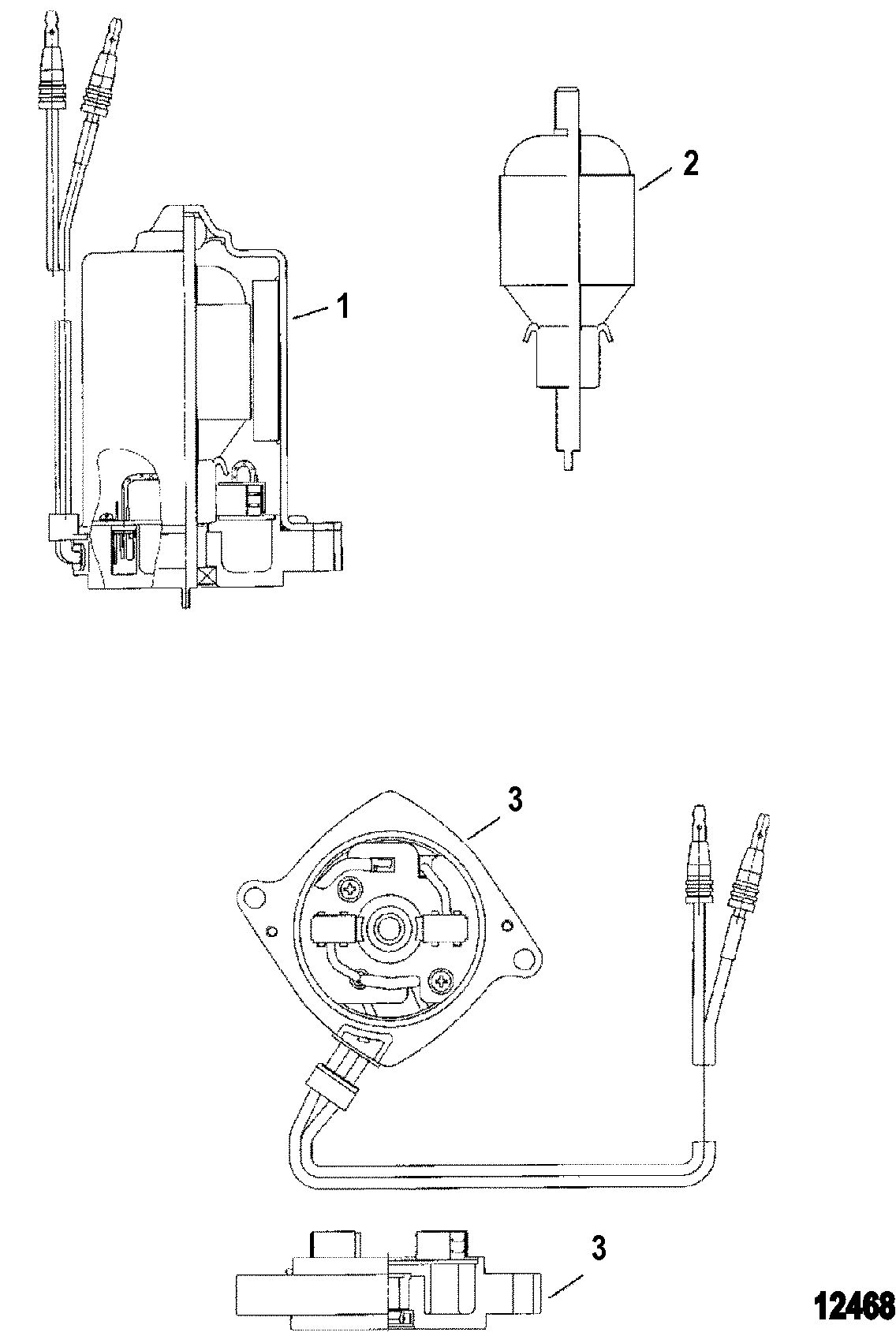 MERCURY/MARINER 200/225 (3.0L DFI) Power Trim Motor