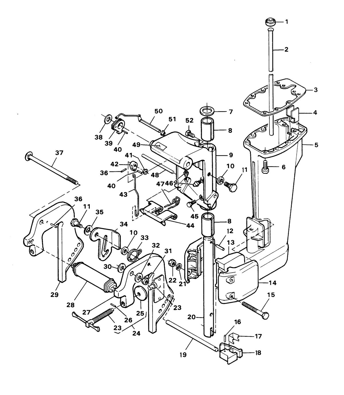 CHRYSLER 6 HP SPECIAL MOTOR LEG