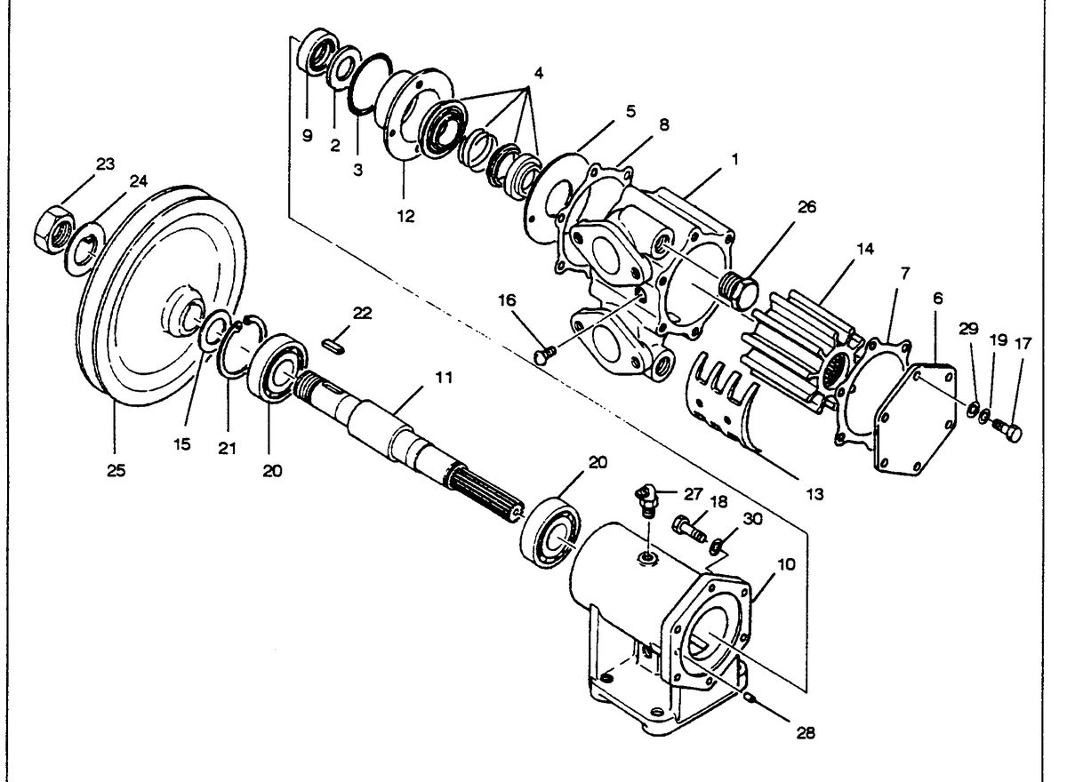 U.S. MARINE US MARINE EH 700TI DIESEL PUMP, RAW WATER FIGURE 1-C5