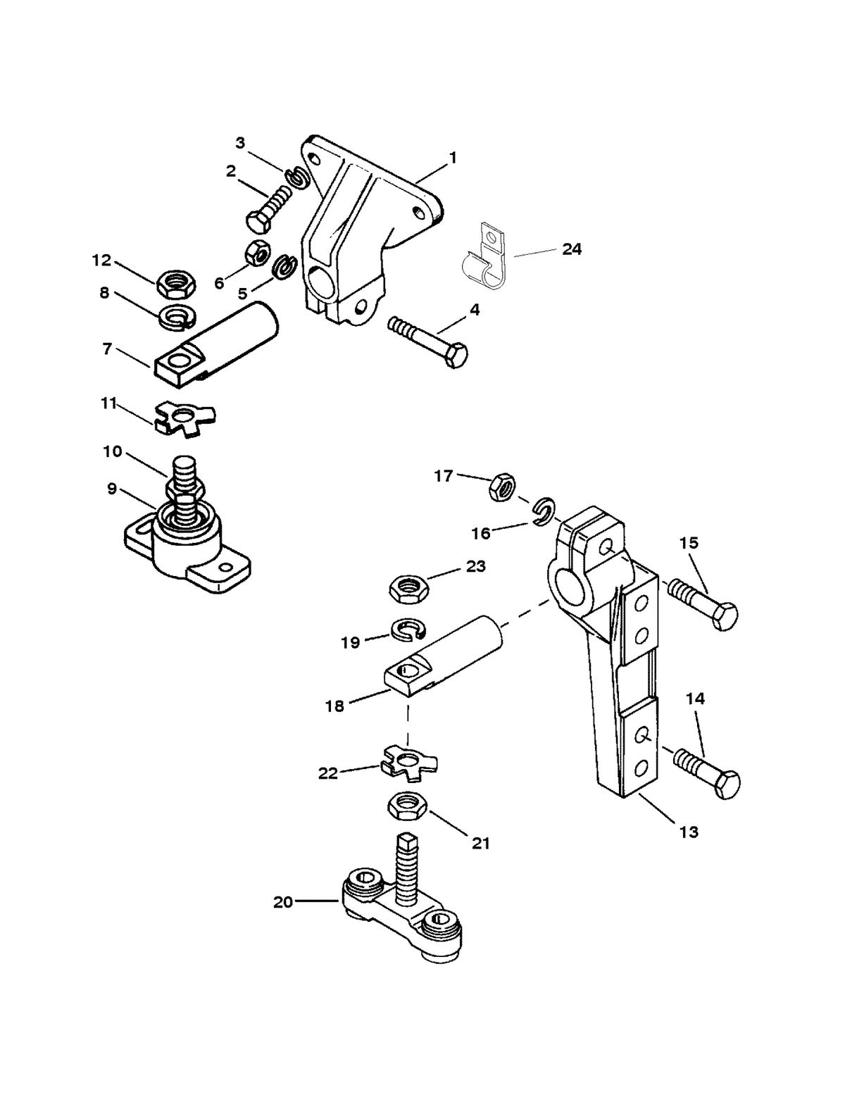 MERCRUISER 5.7L INBOARD ENGINE TRANSMISSION AND ENGINE MOUNTING (BORG WARNER 5000)