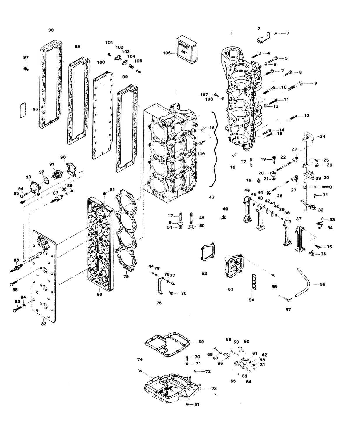 CHRYSLER 105 H.P. POWER HEAD