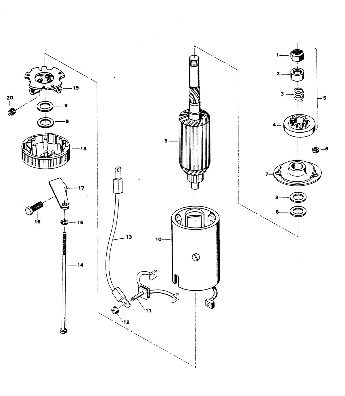 CHRYSLER 75 HP ELECTRIC STARTER