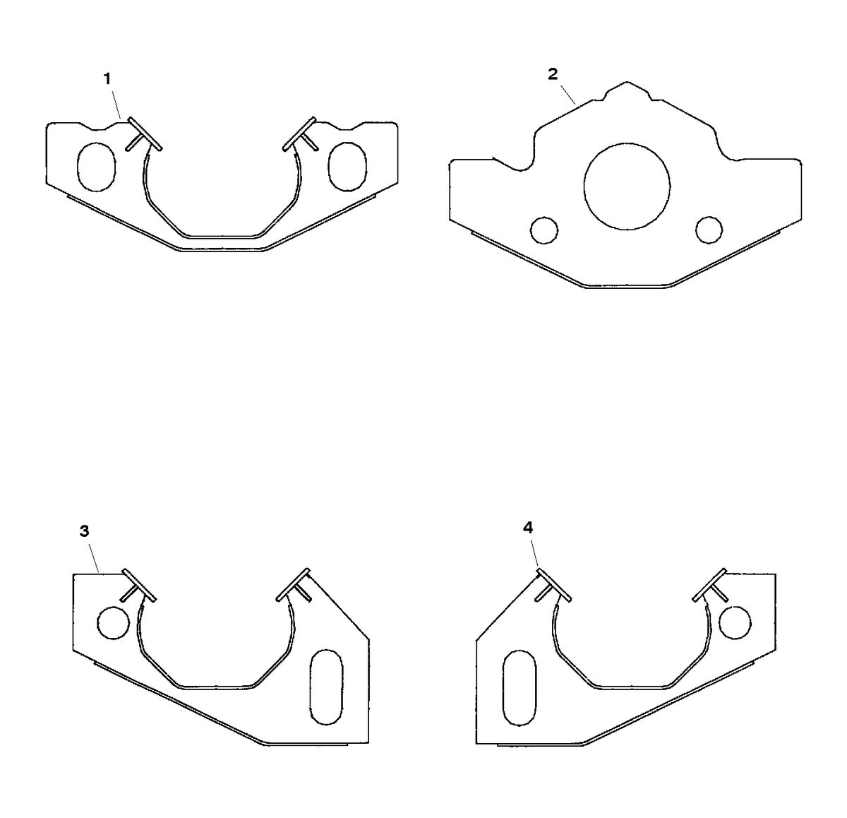 RACE STERNDRIVE 525 H.P. ENGINE MOUNT PLATES