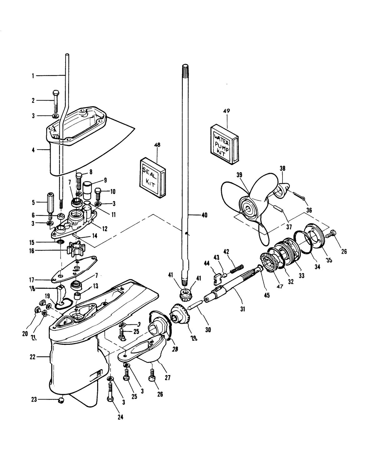 CHRYSLER 6 H.P. SPECIAL GEAR HOUSING