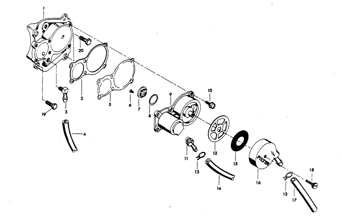 CHRYSLER 35 H.P. FUEL PUMP