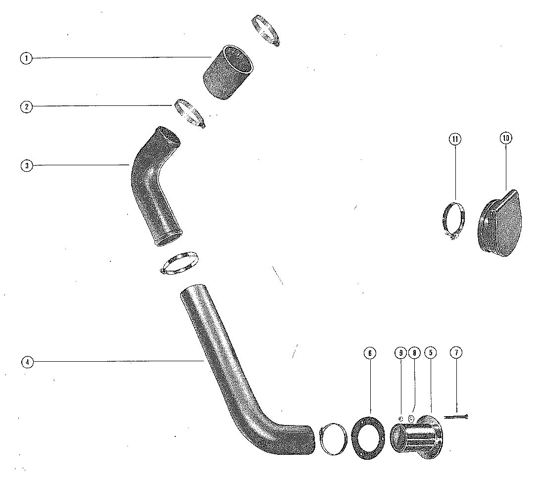 MERCRUISER 250 ENGINE (STERNDRIVE AND INBOARD) EXHAUST KIT