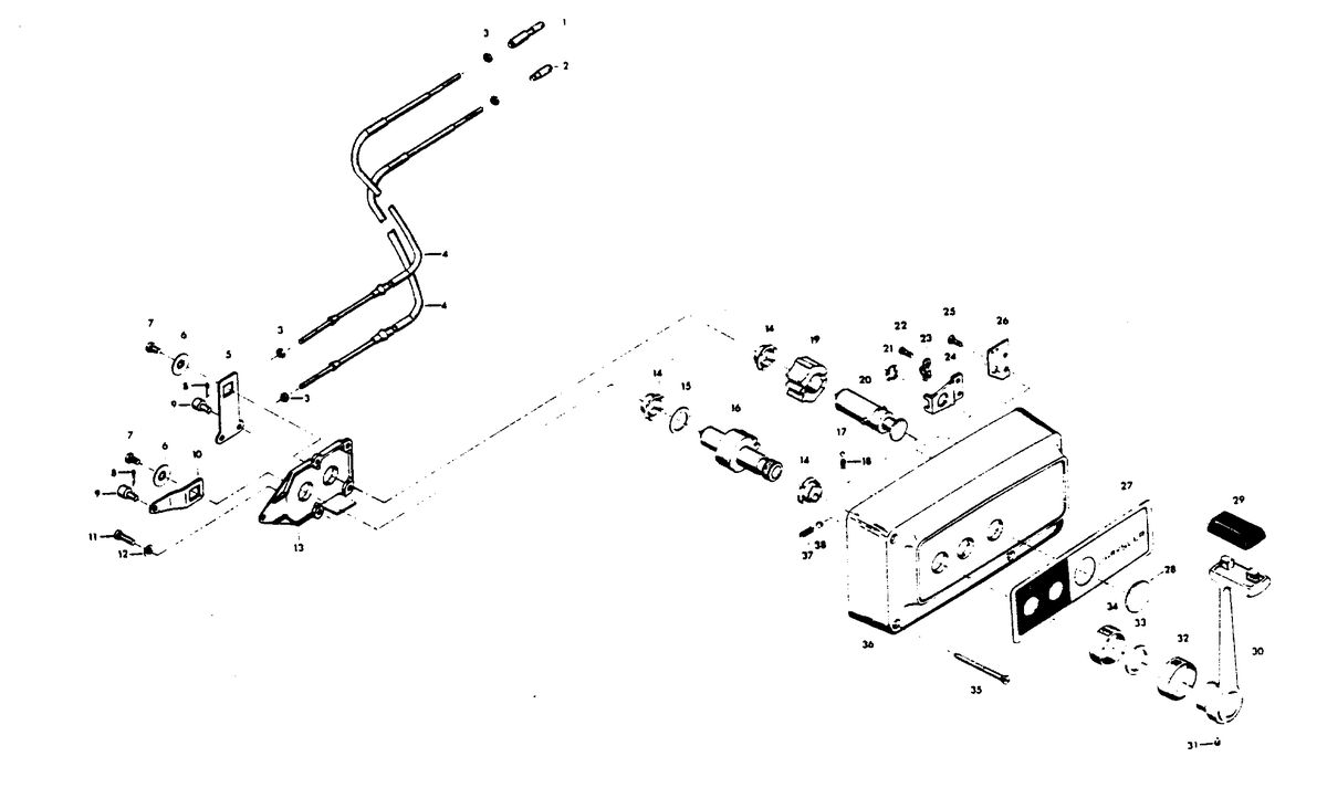 CHRYSLER 50 H.P. REMOTE CONTROL