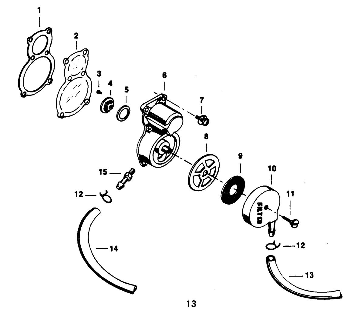 CHRYSLER 35 H.P. FUEL PUMP