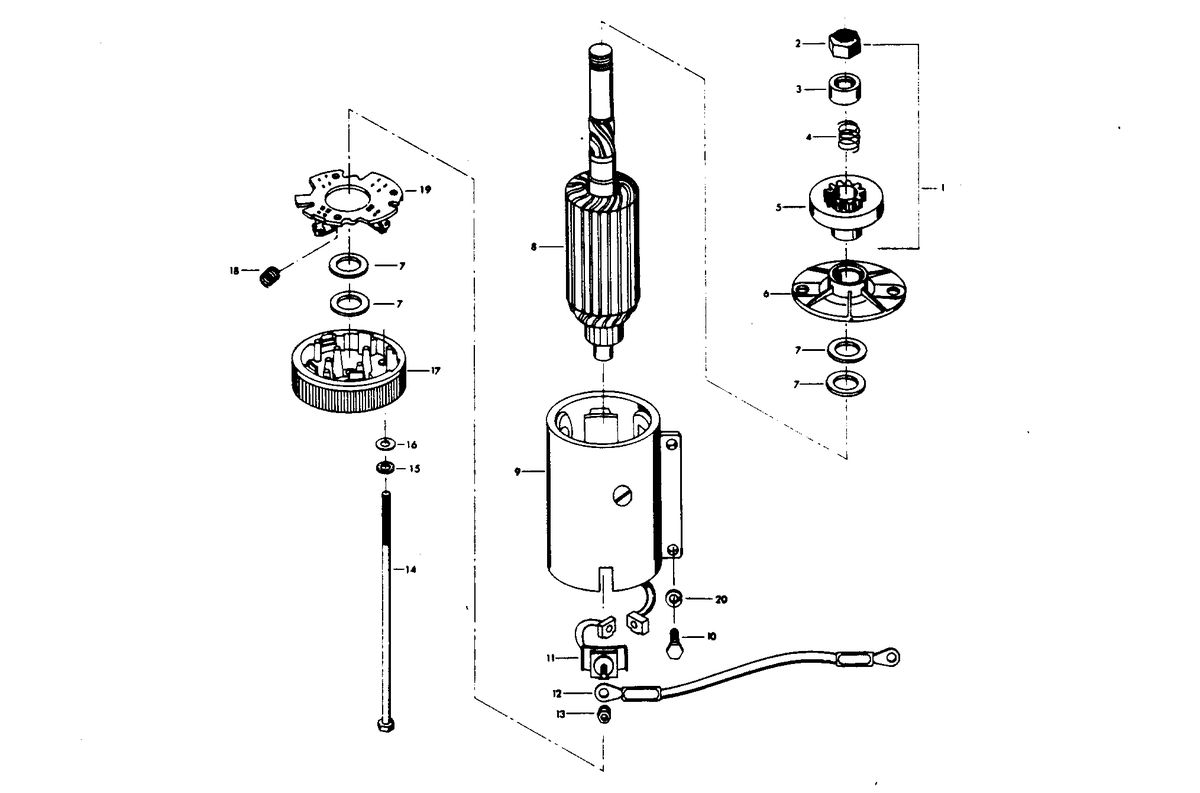 CHRYSLER 55 H.P. STARTER