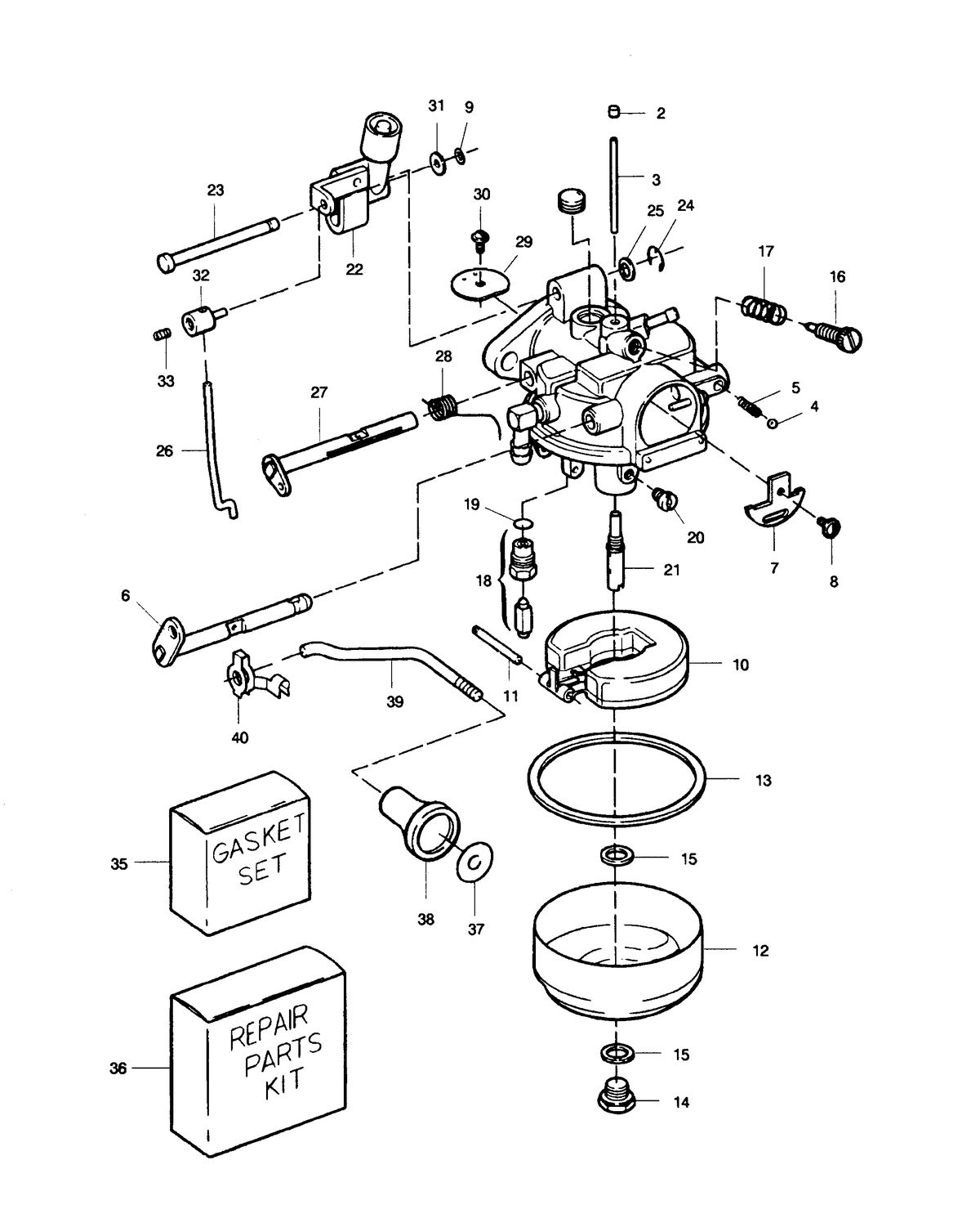 SEARS SEARS 9.9 H.P. CARBURETOR 9.9 HP