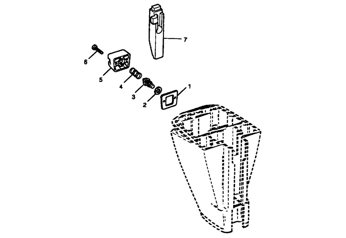 FORCE 9.9/15 H.P. THERMOSTAT (92B & SER. # E000001 THRU E127699)
