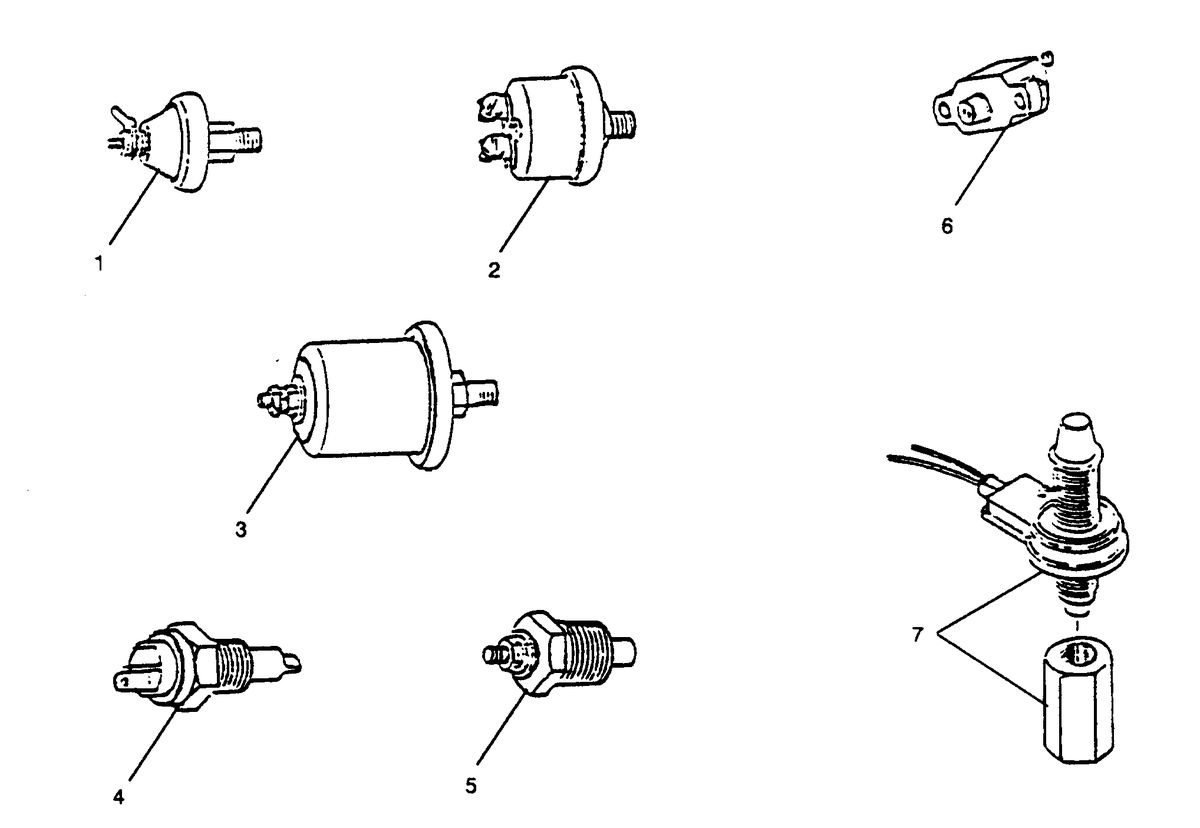 U.S. MARINE US MARINE W04CTI (210 H.P.) DIESEL ELECTRICAL SWITCHES AND SENDERS