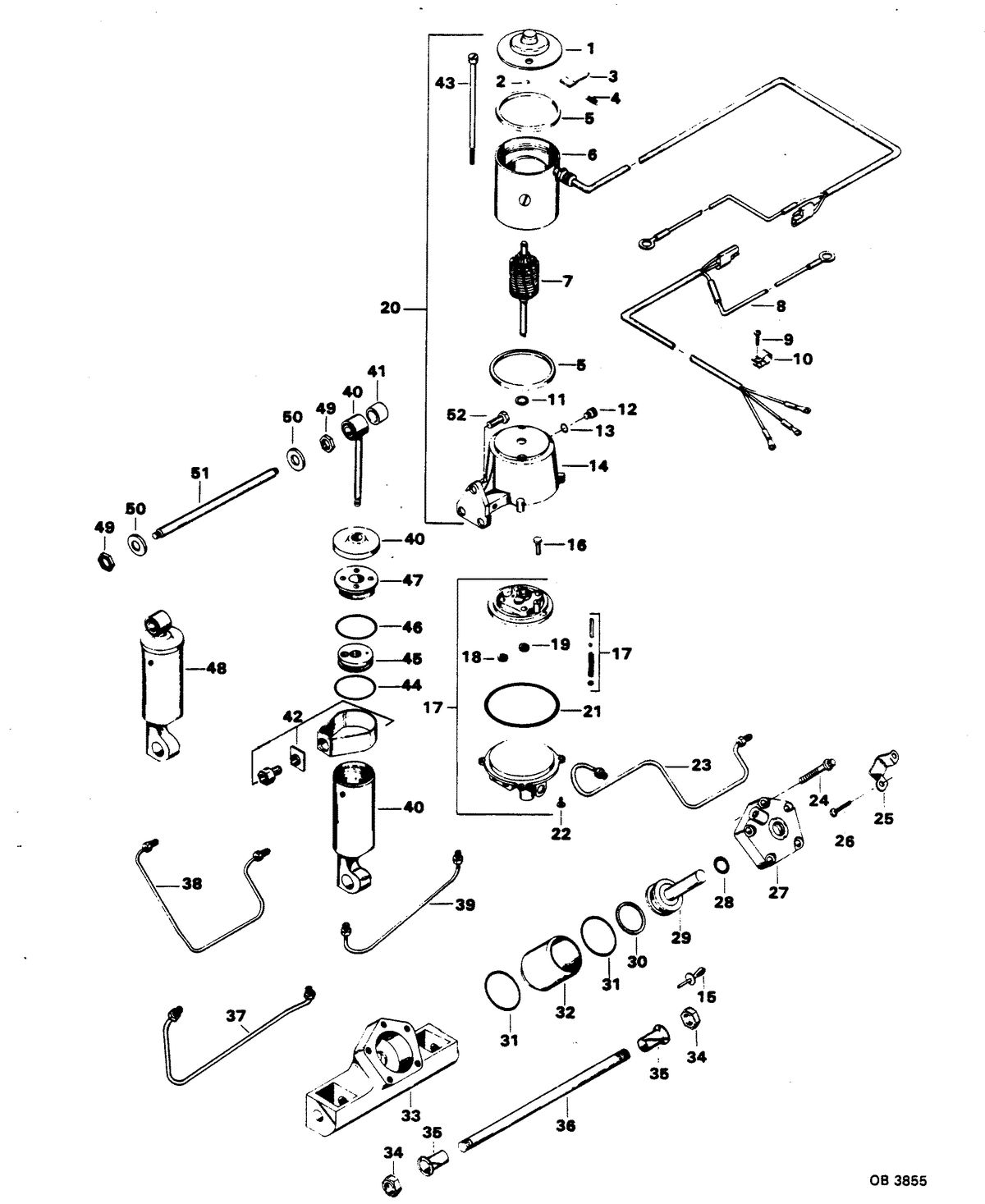 CHRYSLER 140 H.P. POWER TRIM UNIT