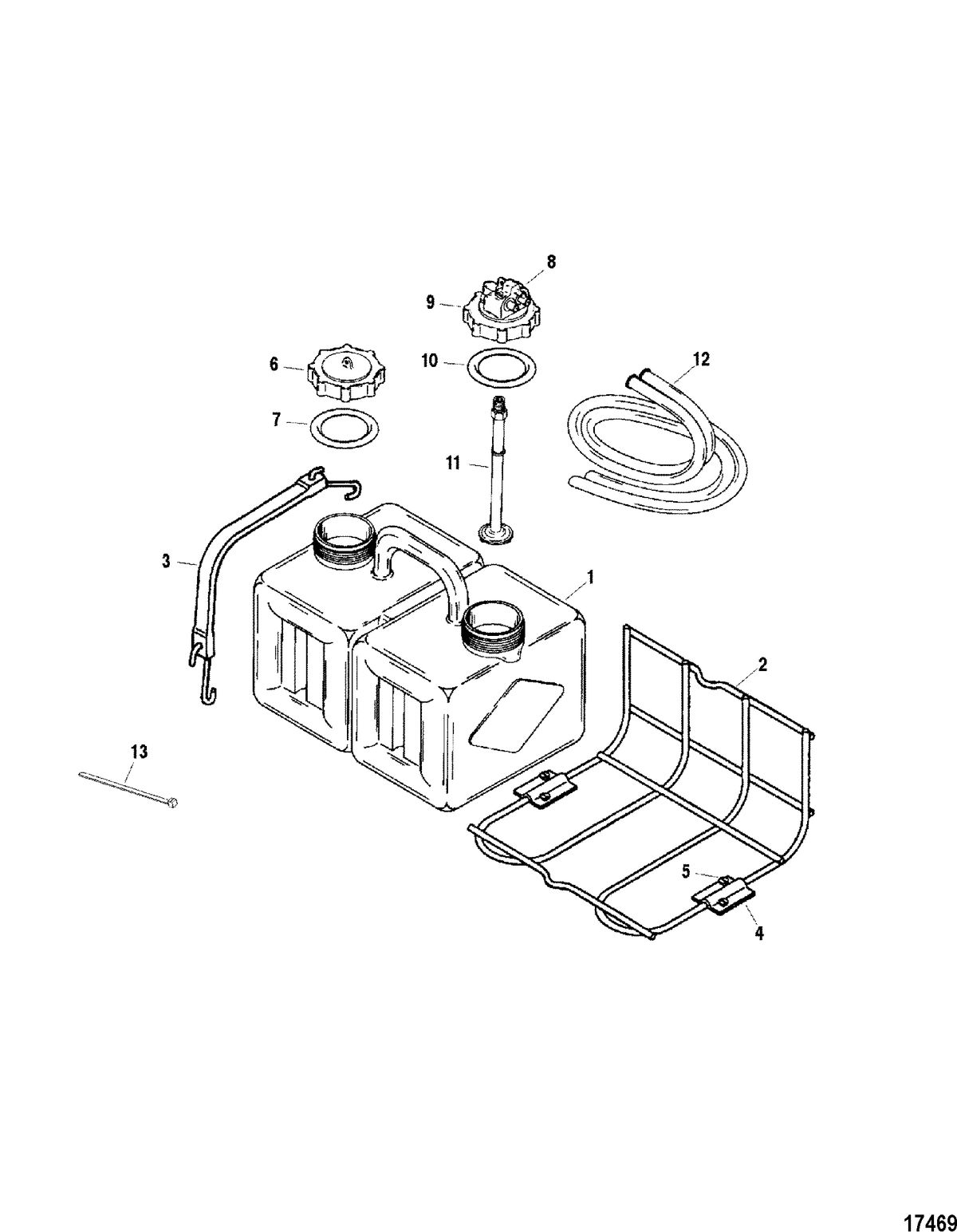 ACCESSORIES FUEL/OIL TANKS, LINES, FILTER KITS AND CORROSION Reservoir Kit-Remote Oil(8742A15)