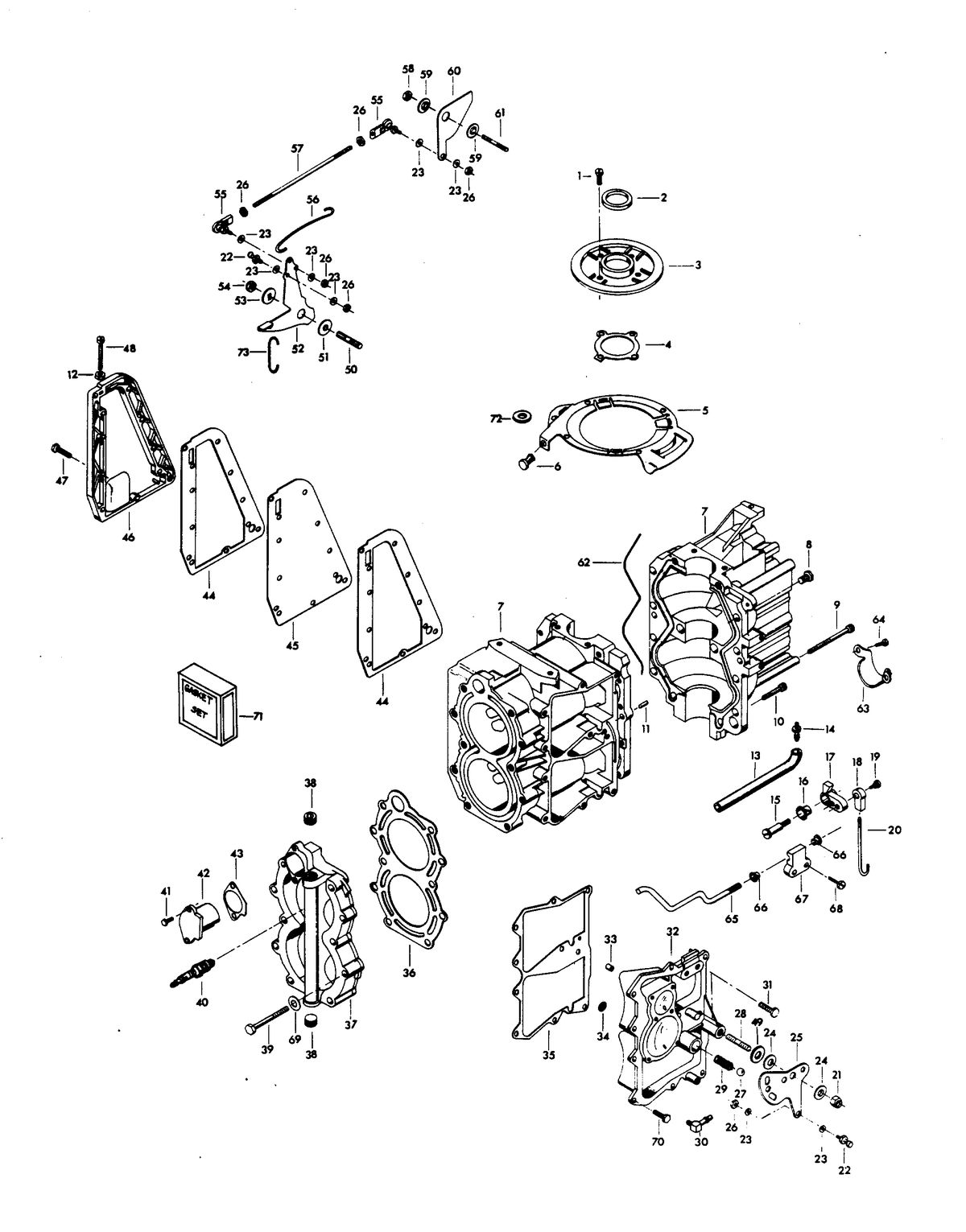 CHRYSLER 30 H.P. POWER HEAD