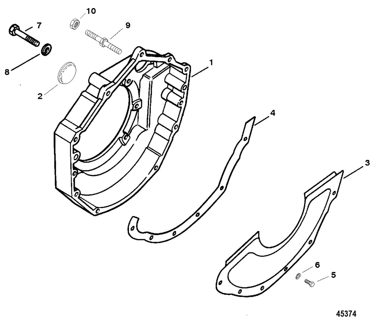 MERCRUISER 5.7L EFI (MIE)TBI (GEN+) FLYWHEEL HOUSING