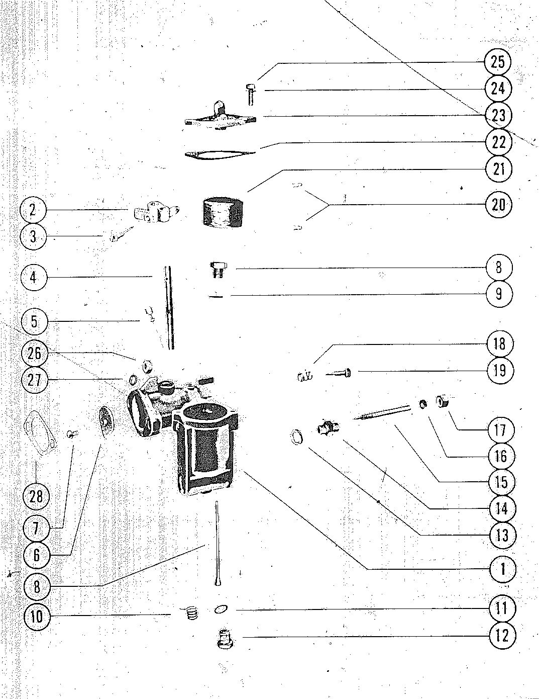 MARK KF3, KF5, MARK5 CARBURETOR ASSEMBLY