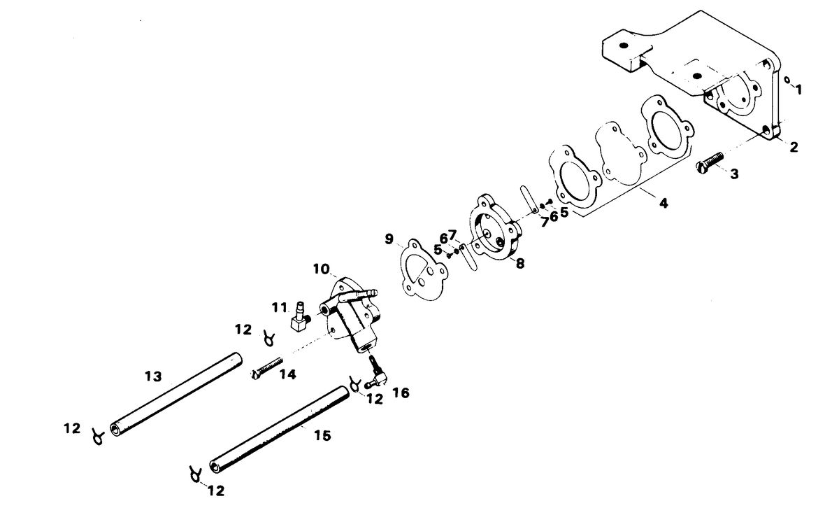 CHRYSLER 9.9 HP. SAILOR FUEL PUMP