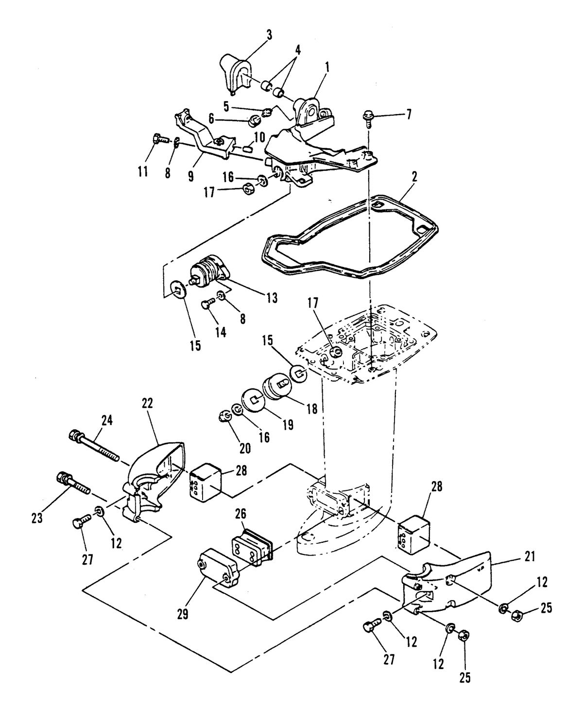 MARINER MARINER 25 MOUNTING SYSTEM