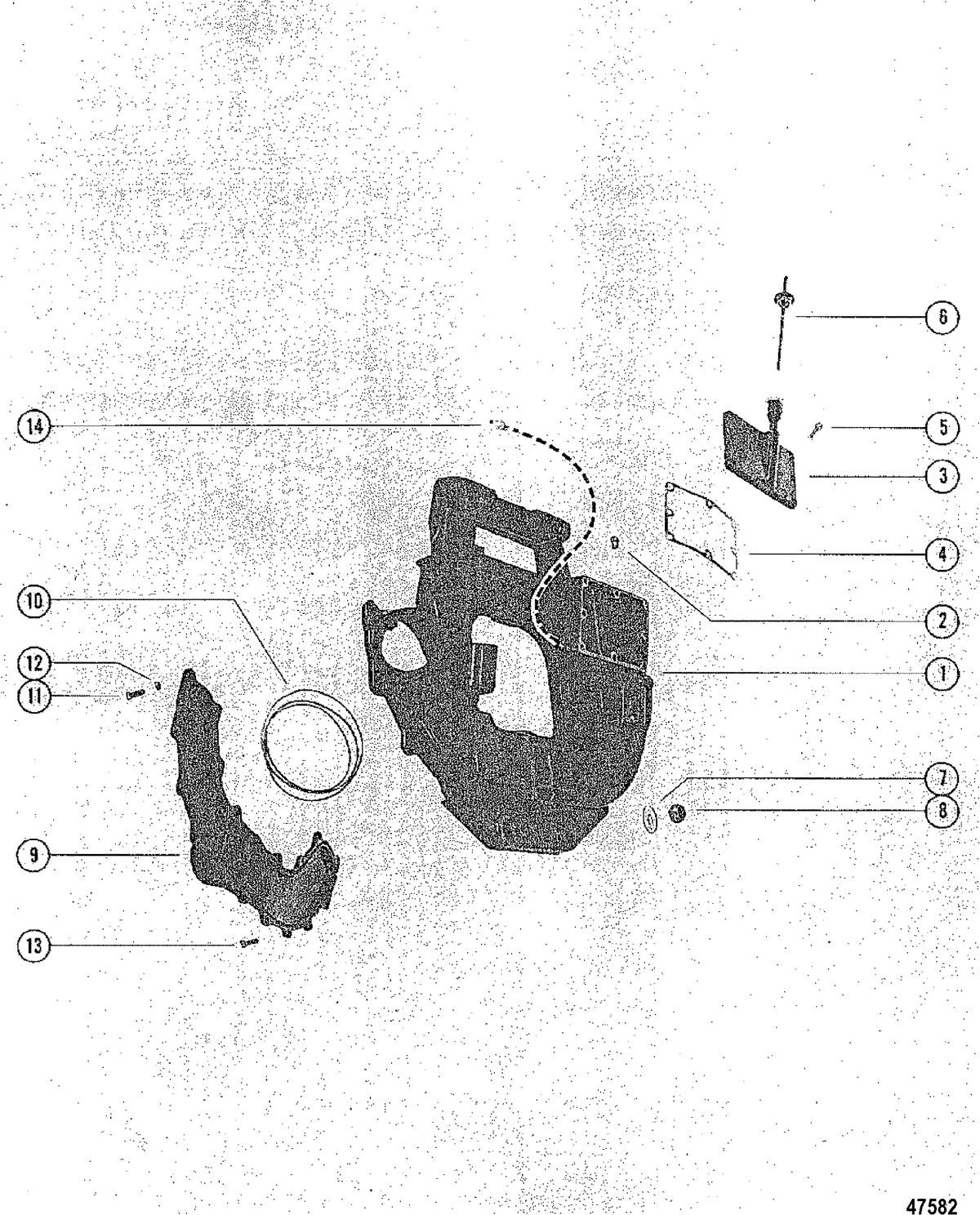 MERCRUISER 255/280 TRS TRANSOM PLATE