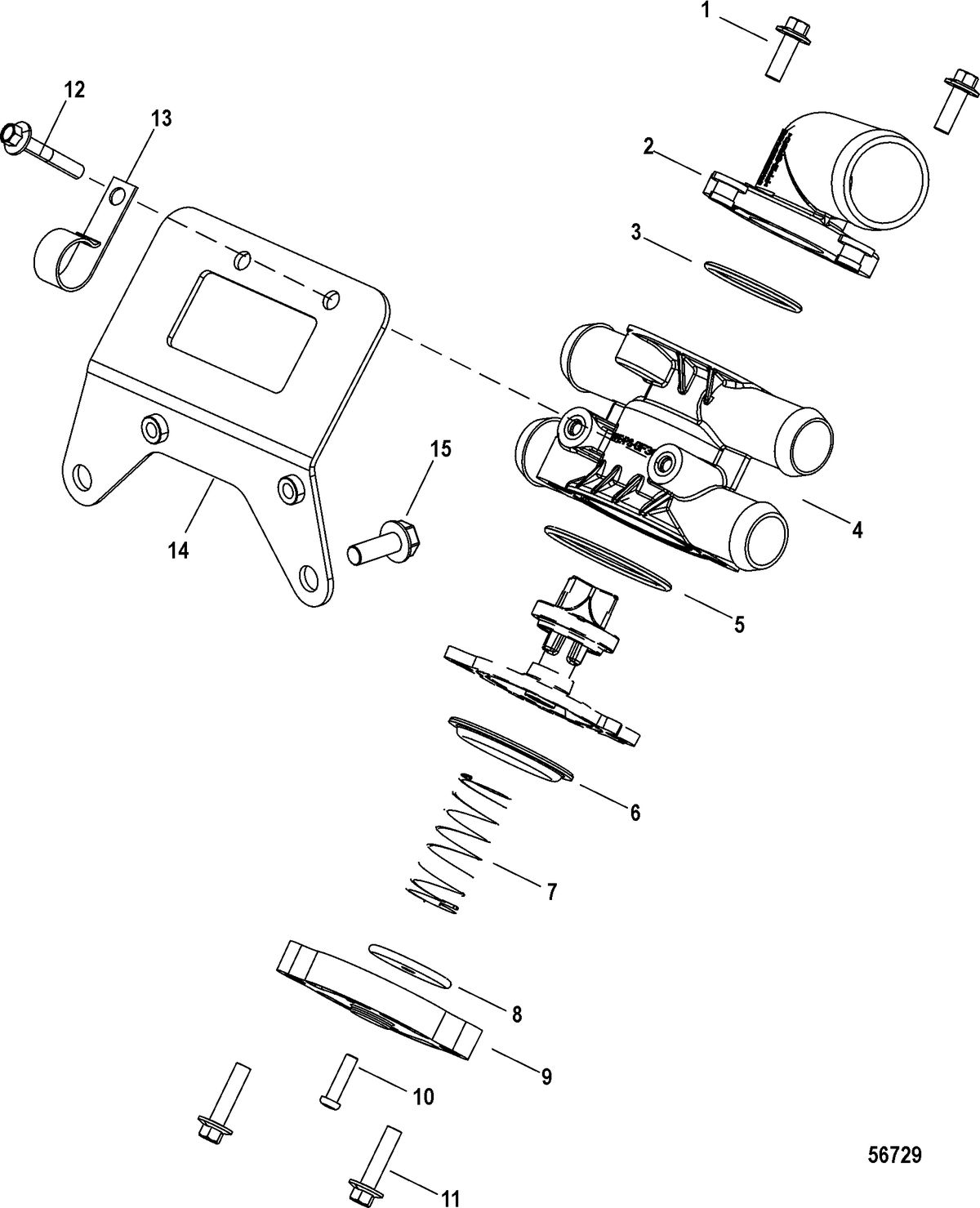 MERCRUISER 4.5L MPI ALPHA/BRAVO Poppet Valve Assemblies