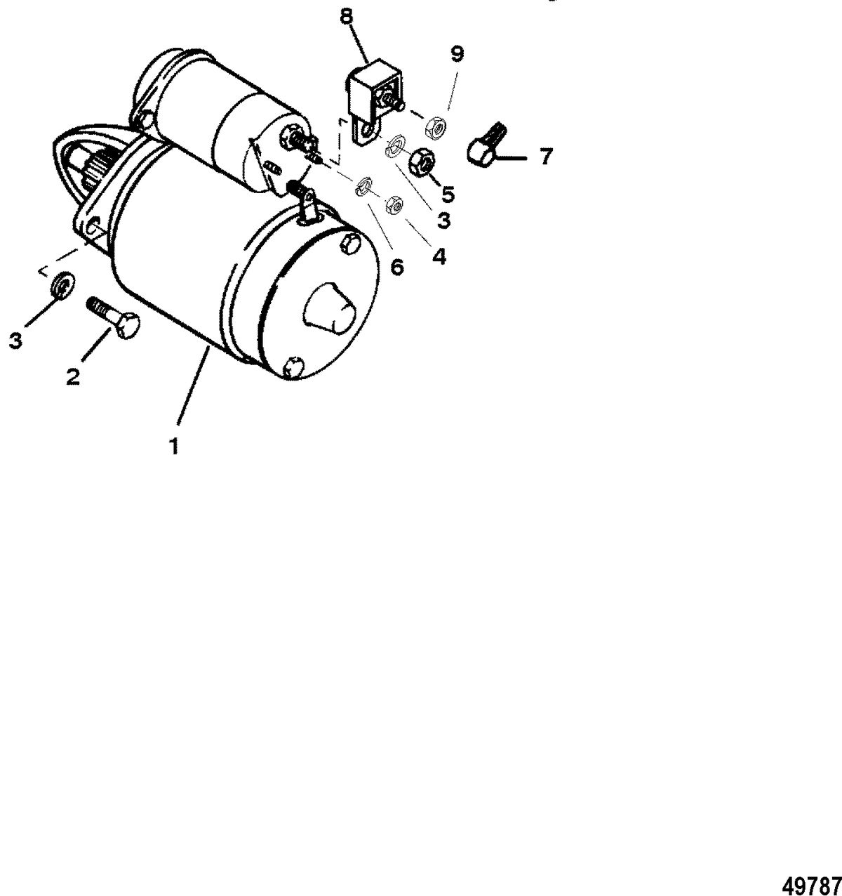 MERCRUISER 383 MAG 4V MIE REMAN Starter Motor