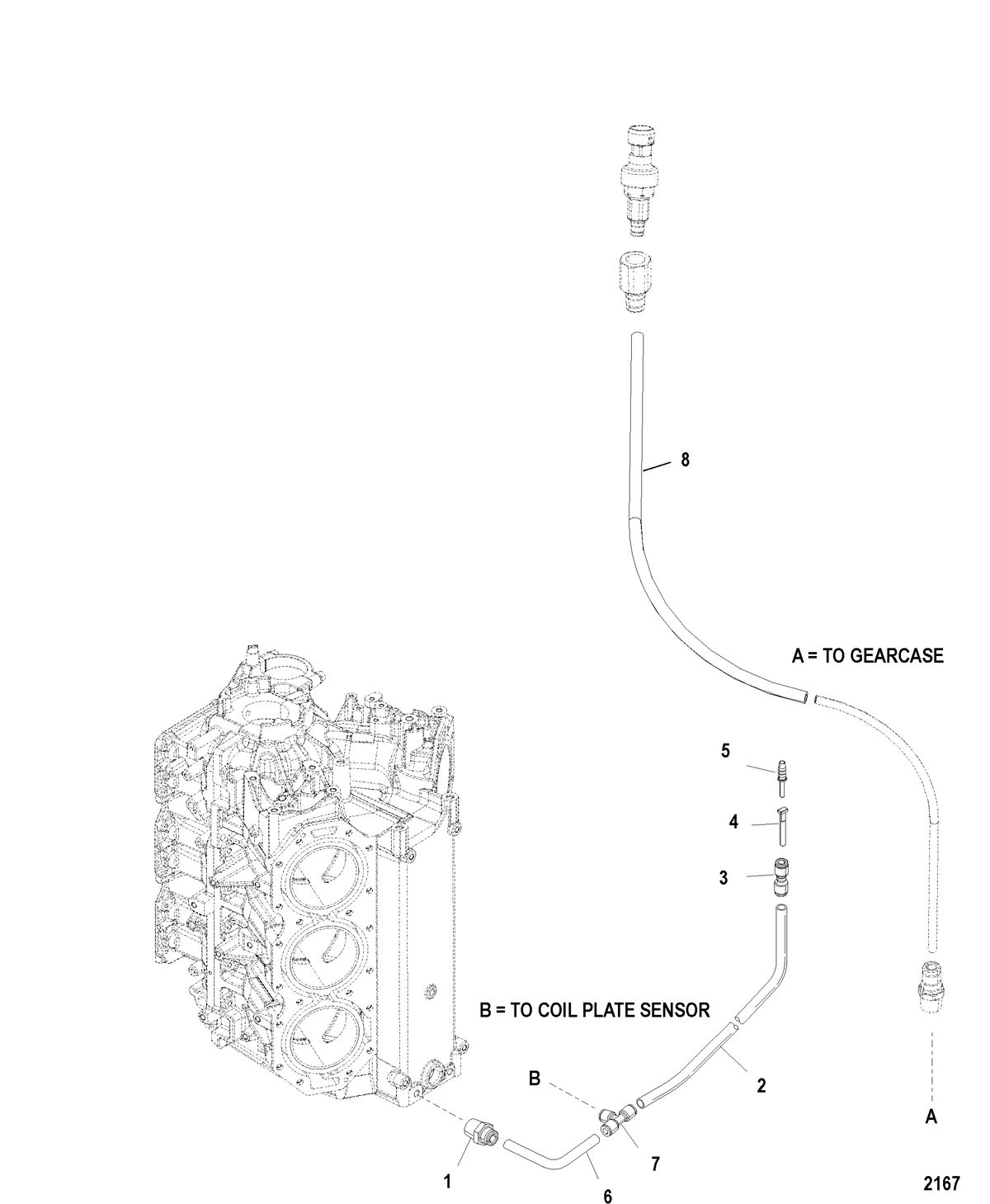 MERCURY/MARINER 200/225/250 (3.0L) SEAPRO/MARATHON EFI SPEEDOMETER/BLOCK PRESSURE SYSTEM