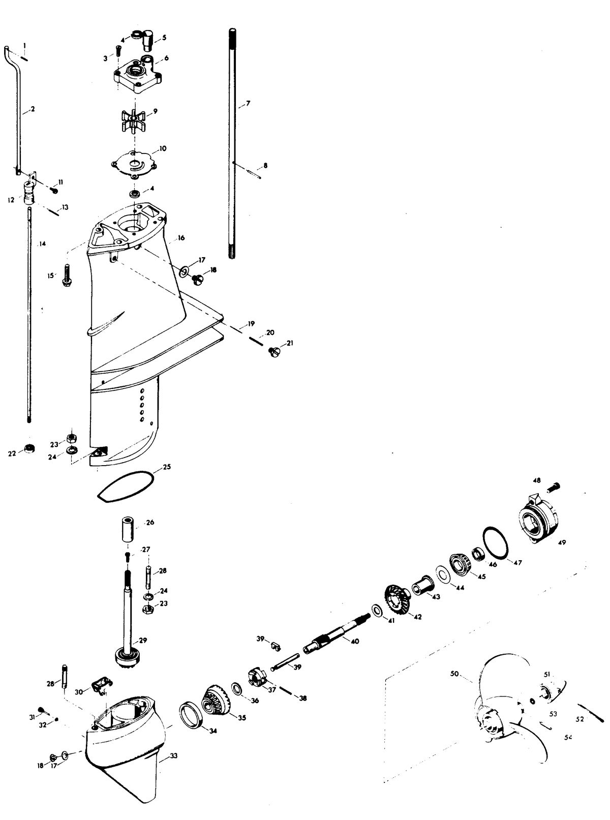 CHRYSLER 6 H.P. SAILOR GEAR HOUSING