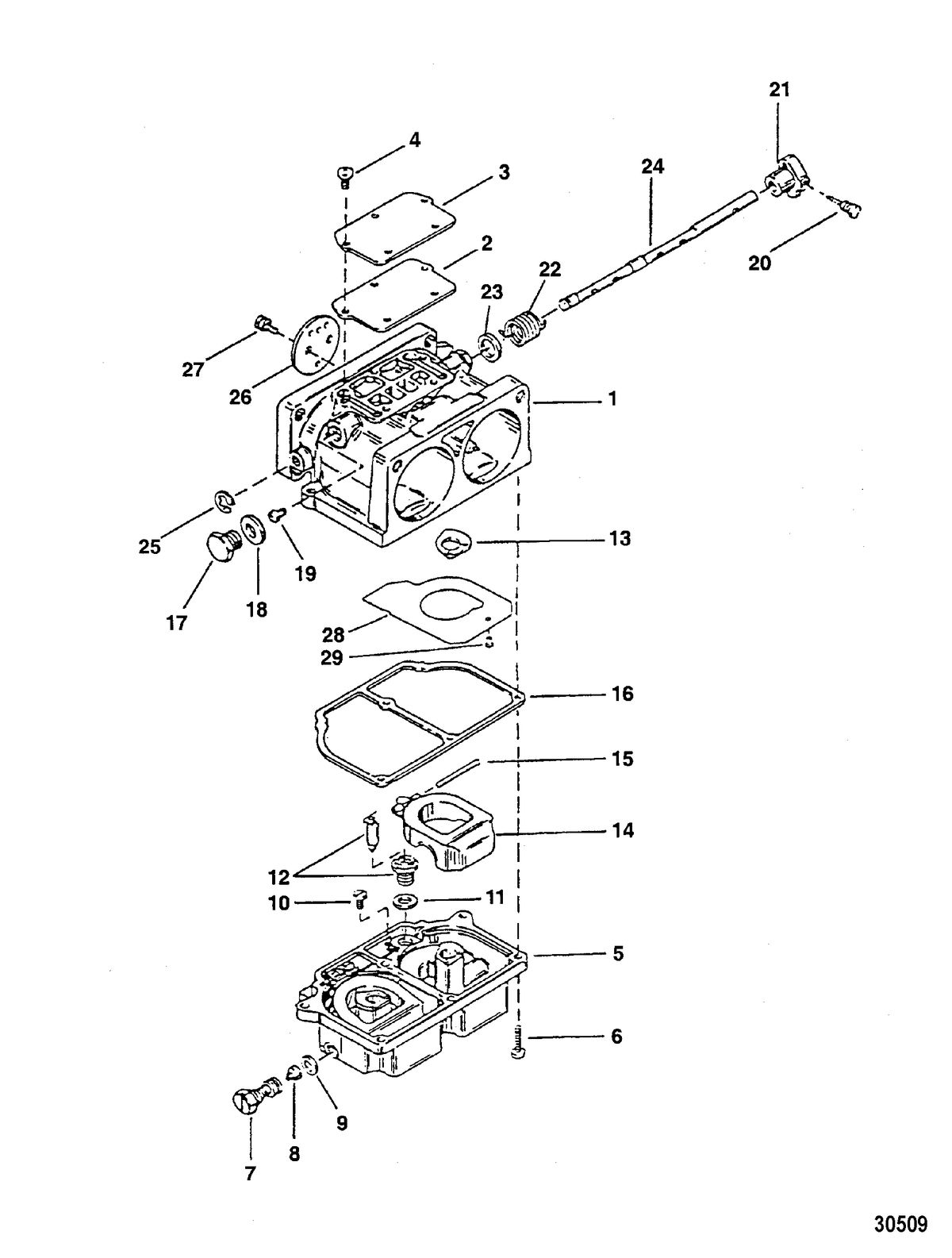 RACE OUTBOARD SST 120 S2000 CARB CARBURETOR ASSEMBLY