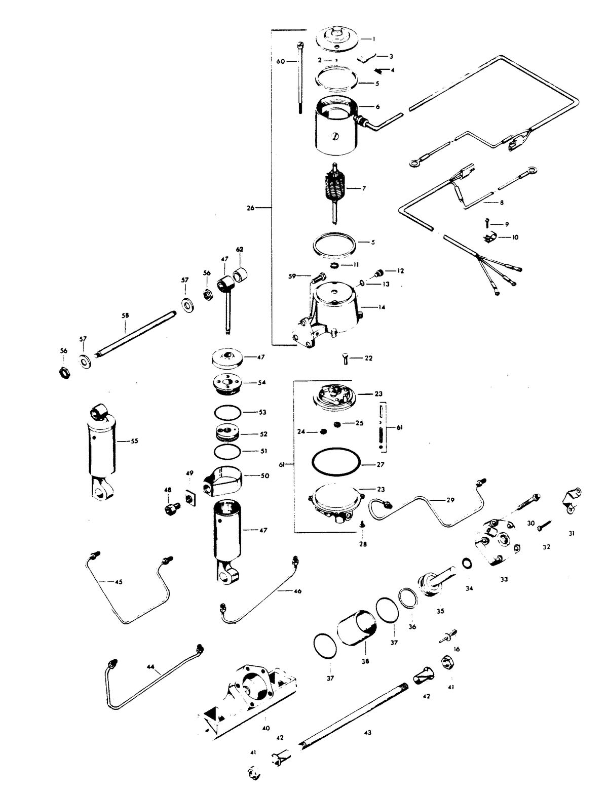 CHRYSLER 100 H.P. POWER TRIM UNIT