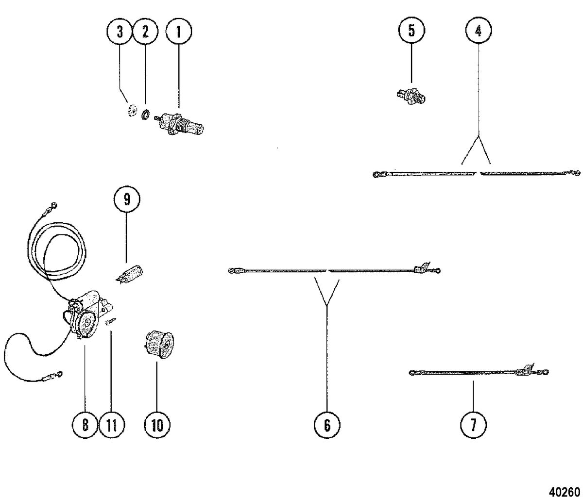 MERCRUISER 228 ENGINE (G.M.) OIL AND WATER SENSOR(INBOARD)