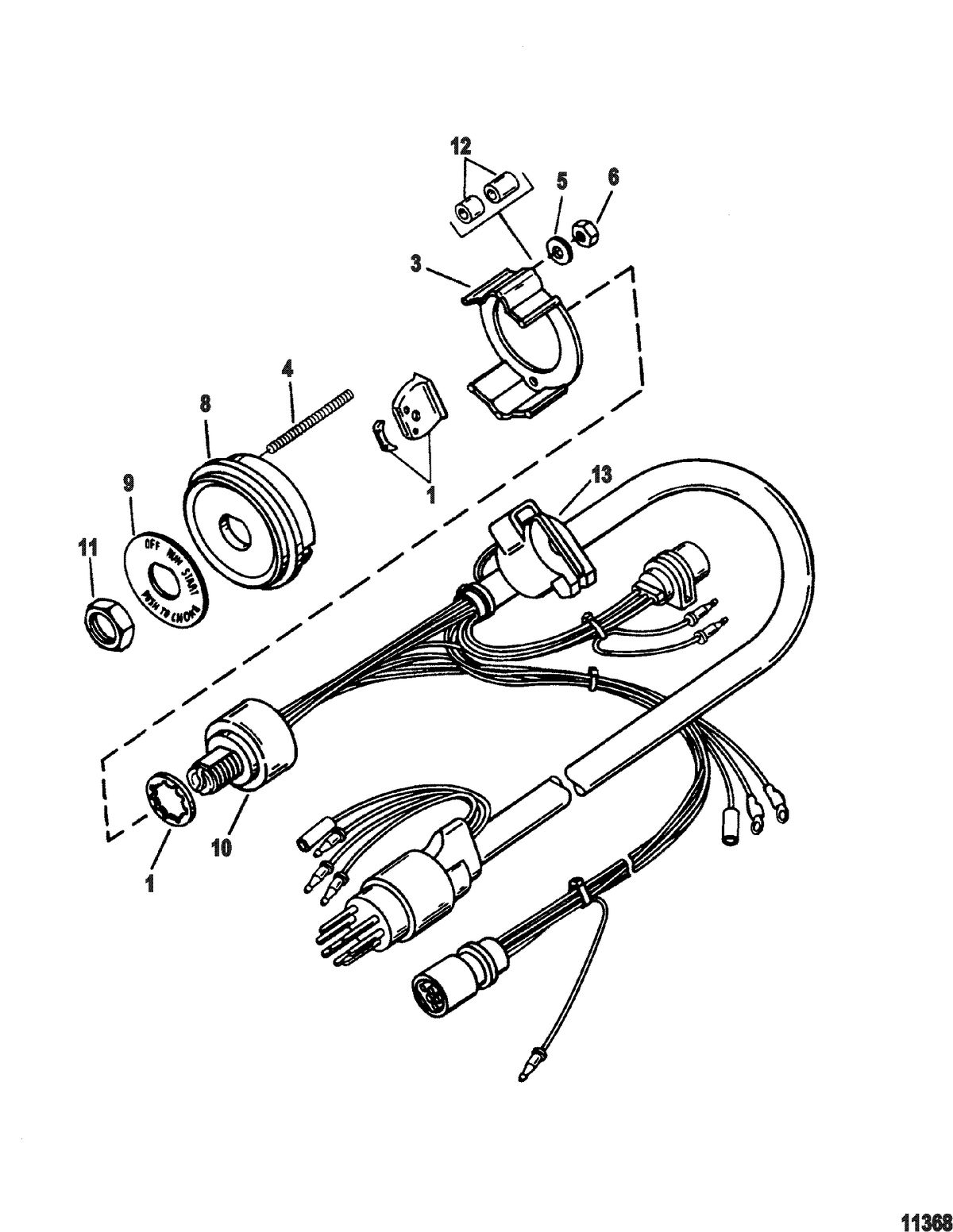 SPORTJET SPORT JET 90 Key Switch Assembly