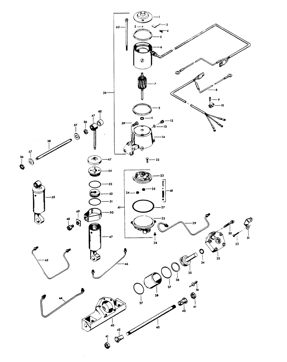 CHRYSLER 115 H.P. POWER TRIM UNIT