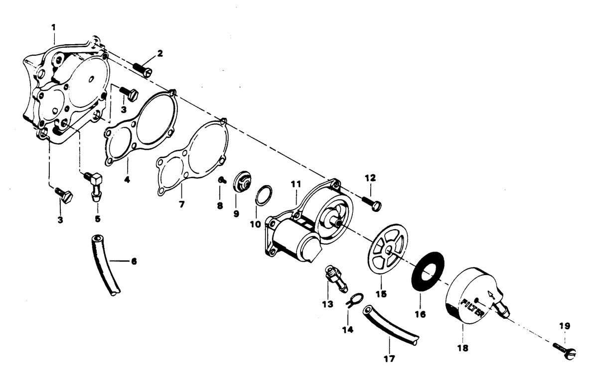 CHRYSLER 45 H.P. FUEL PUMP