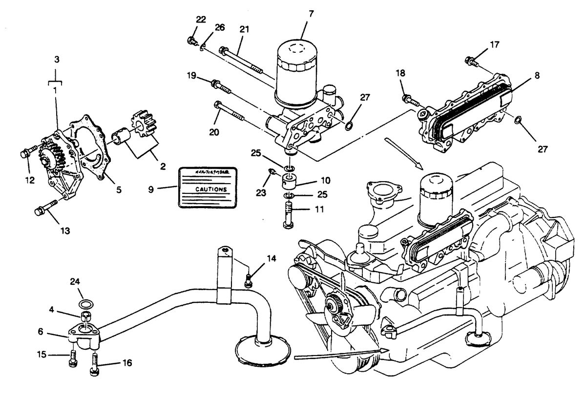 U.S. MARINE US MARINE W06DTI INBOARDS LUBRICATING SYSTEM