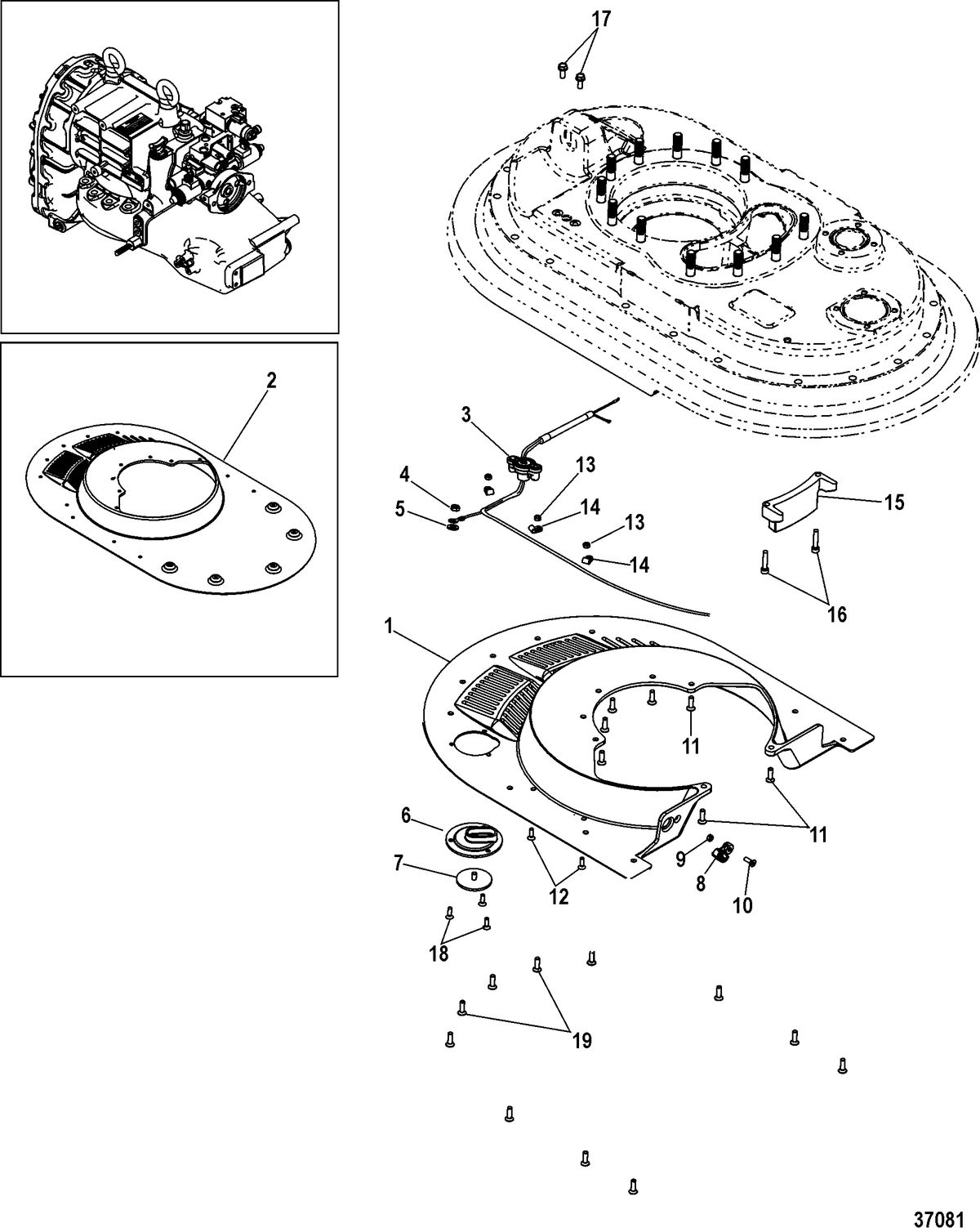 MERCRUISER ZEUS Midsection, Lower