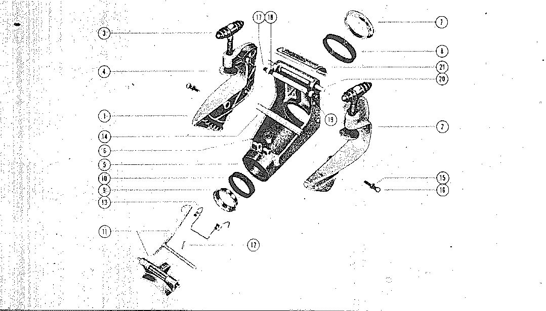 MARK KF3, KF5, MARK5 CLAMP AND SWIVEL BRACKET ASSEMBLY