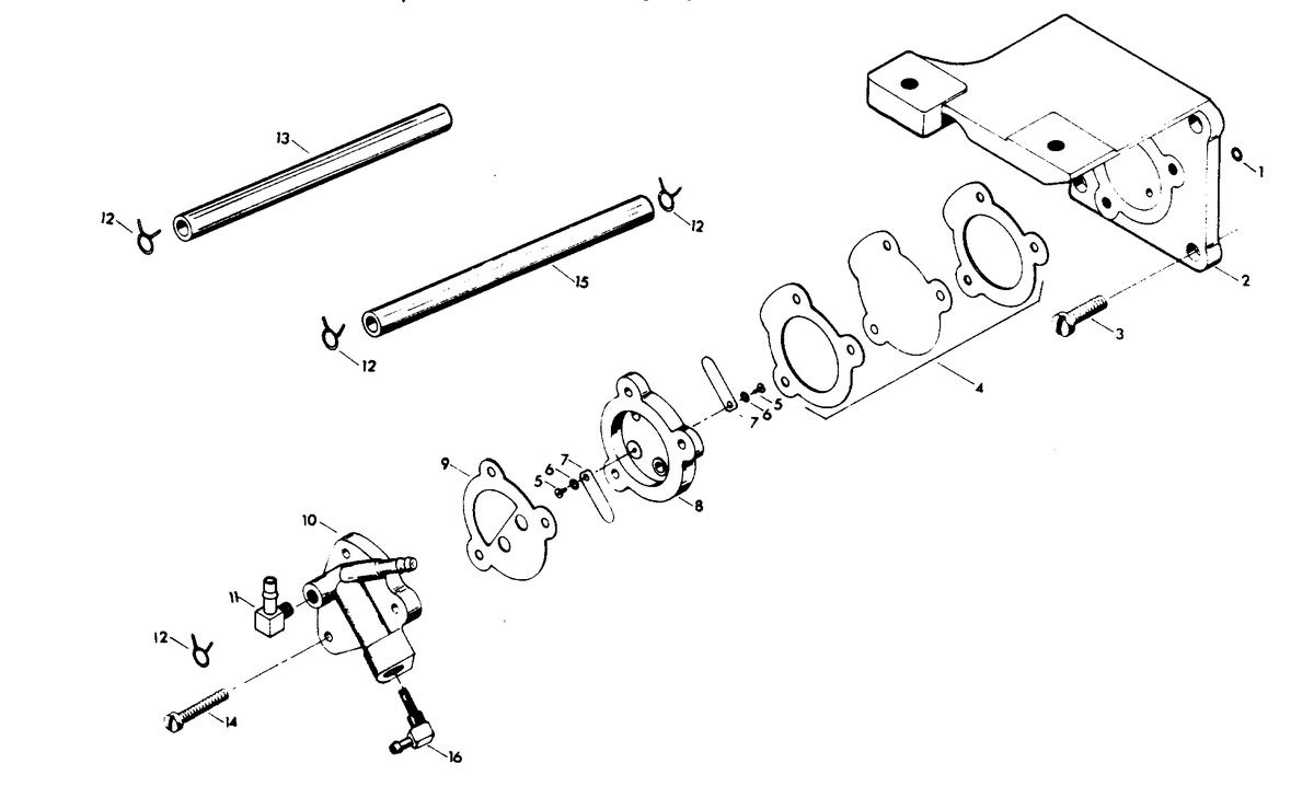 CHRYSLER 12 H.P. FUEL PUMP (C-D ALTERNATOR MODELS)